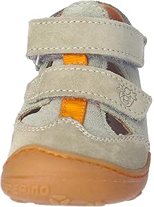 Ricosta: Ebi Summer Shoe - Eukalyptus / Orange - Acorn & Pip_Ricosta