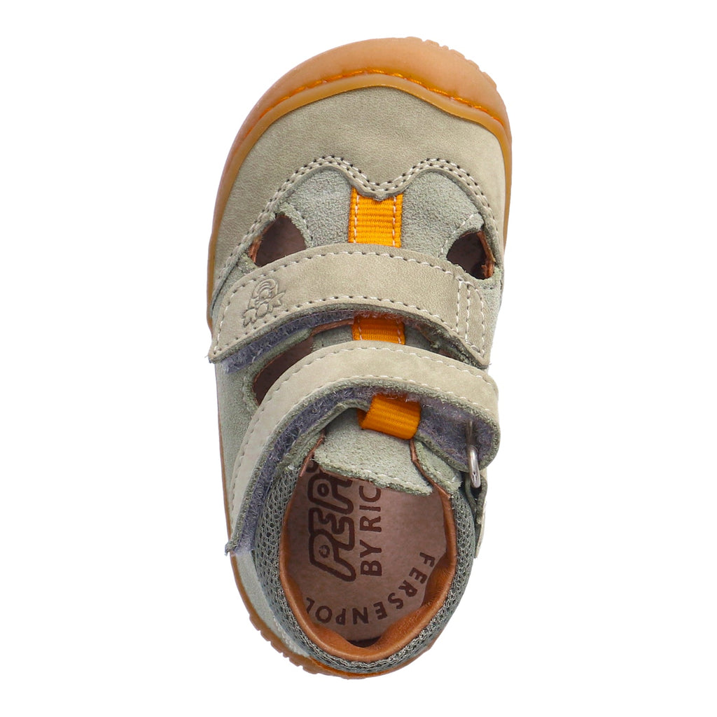 Ricosta: Ebi Summer Shoe - Eukalyptus / Orange - Acorn & Pip_Ricosta