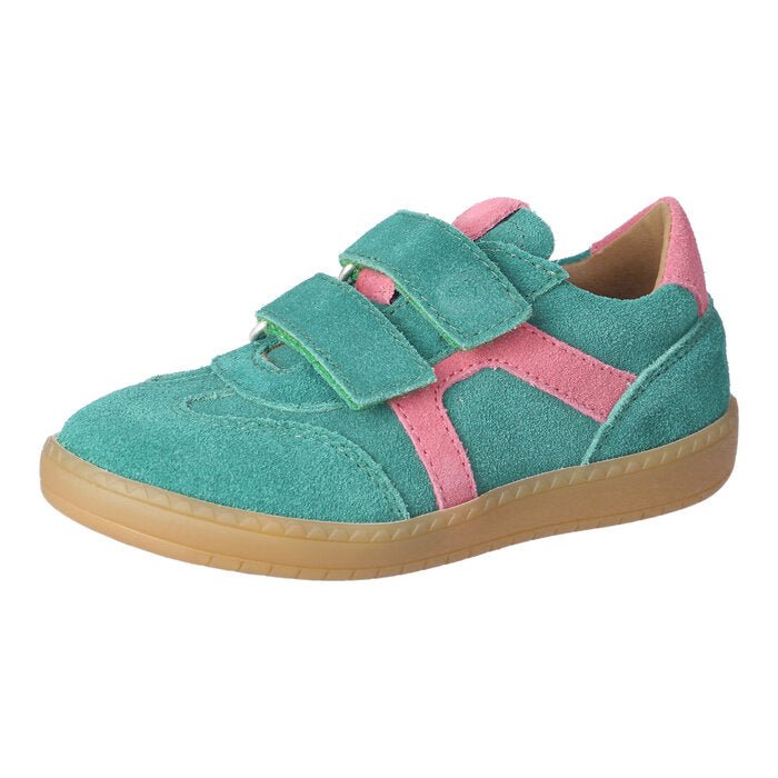 Ricosta: Milan Velcro Trainers - Green / Pink - Acorn & Pip_Ricosta