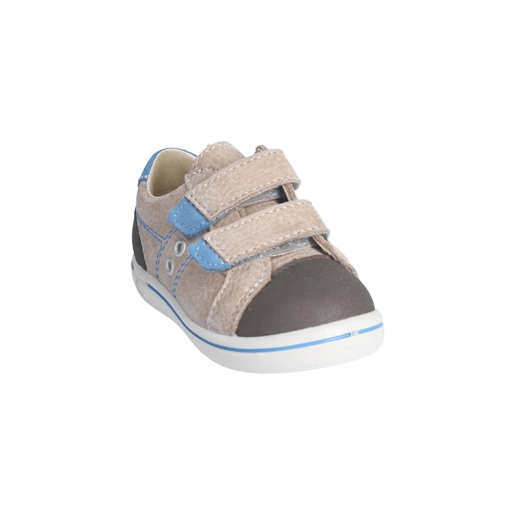 Ricosta: Nippy - Double Velcro Kids Shoe Stone / Kies - Acorn & Pip_Ricosta