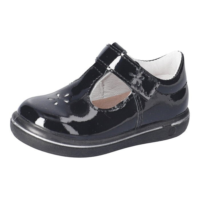 Ricosta: Winona T - Bar Girls School Shoes - Black Patent - Acorn & Pip_Ricosta