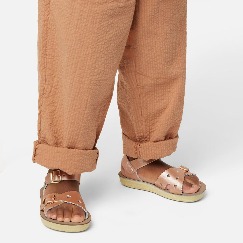 Salt - Water Sandals: Sweetheart Rose Gold Kids Sandals - Acorn & Pip_Salt - Water Sandals