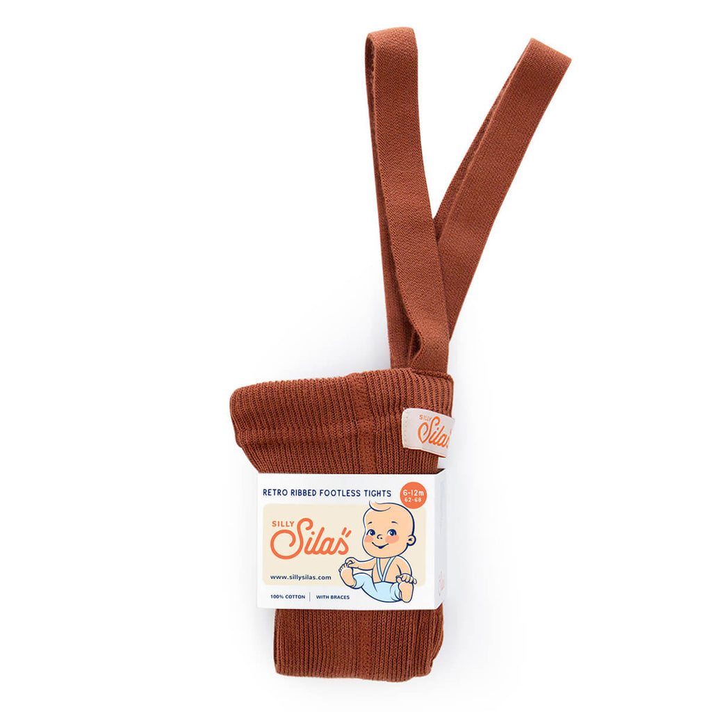Silly Silas: Footless Tights - Cinnamon - Acorn & Pip_Silly Silas