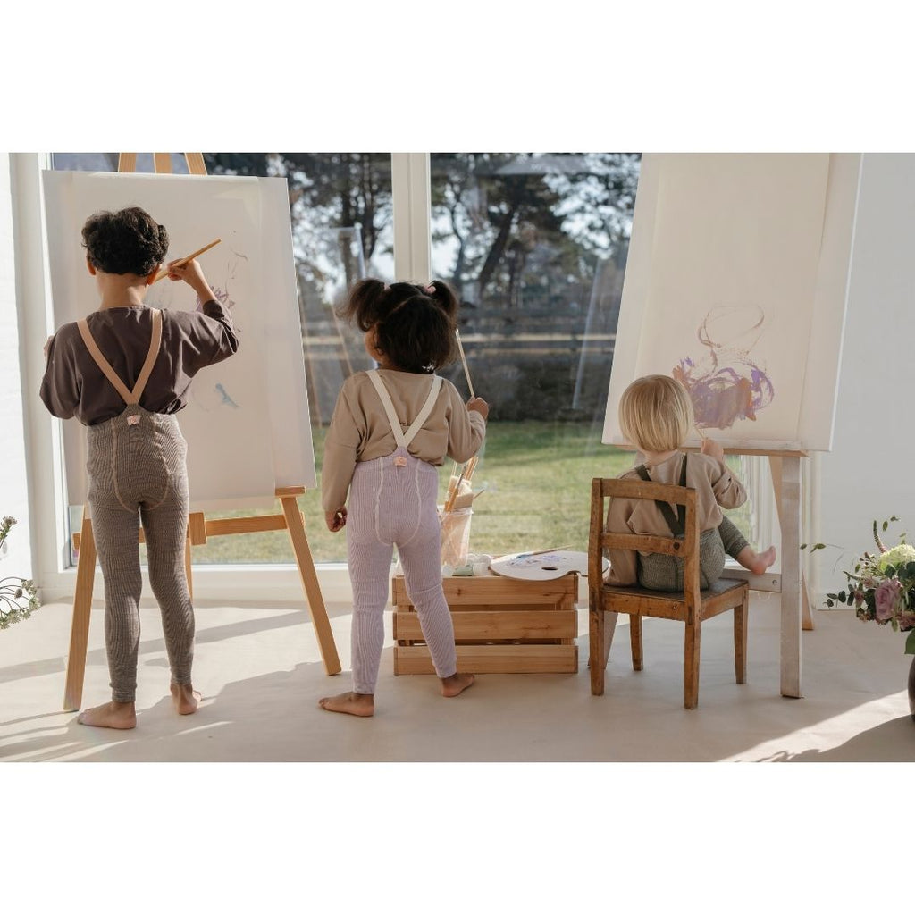 Silly Silas: Footless Tights - Creamy Lavender - Acorn & Pip_Silly Silas