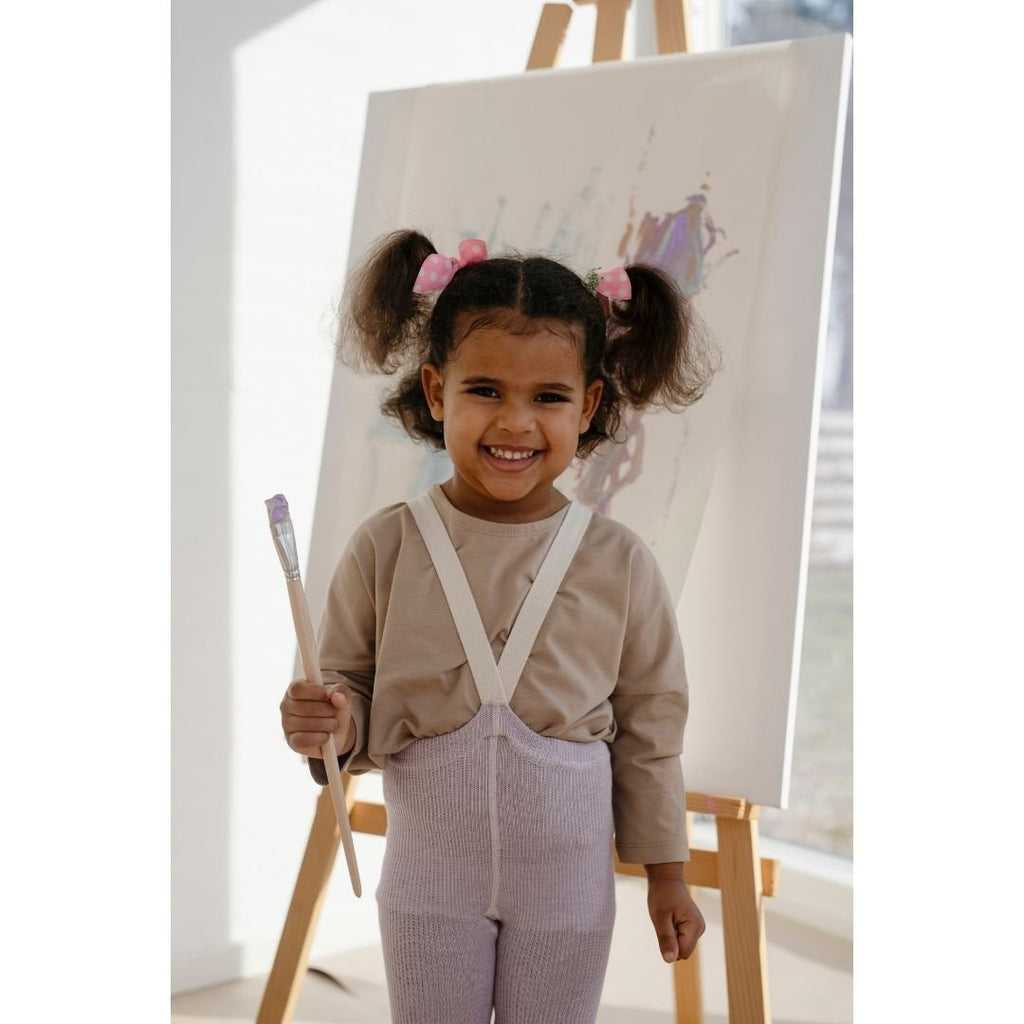 Silly Silas: Footless Tights - Creamy Lavender - Acorn & Pip_Silly Silas