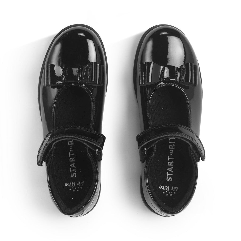 Start - Rite: Bella Girls School Shoes - Black Patent - Acorn & Pip_Start Rite