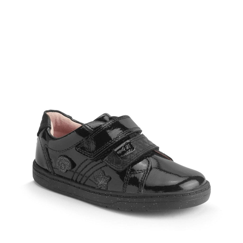 Start - Rite: Fantasy Riptape School Shoes - Black Patent - Acorn & Pip_Start Rite