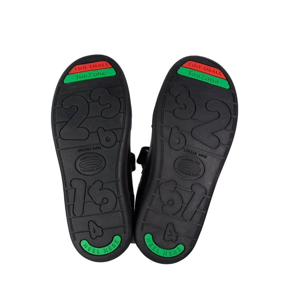 Toezone: Blake Football Velcro - Black - Acorn & Pip_ToeZone
