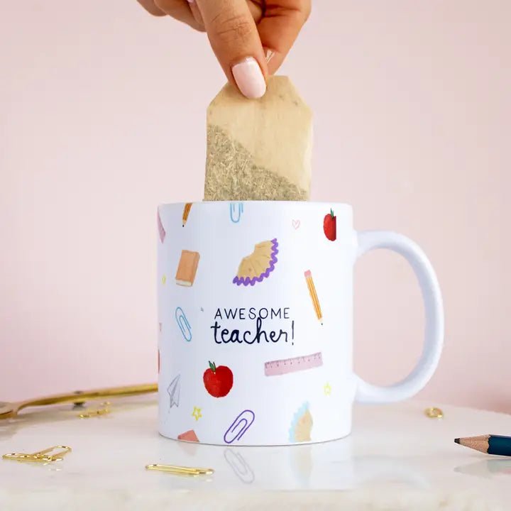TreatBox: Mug - Awesome Teacher - Acorn & Pip_TreatBox