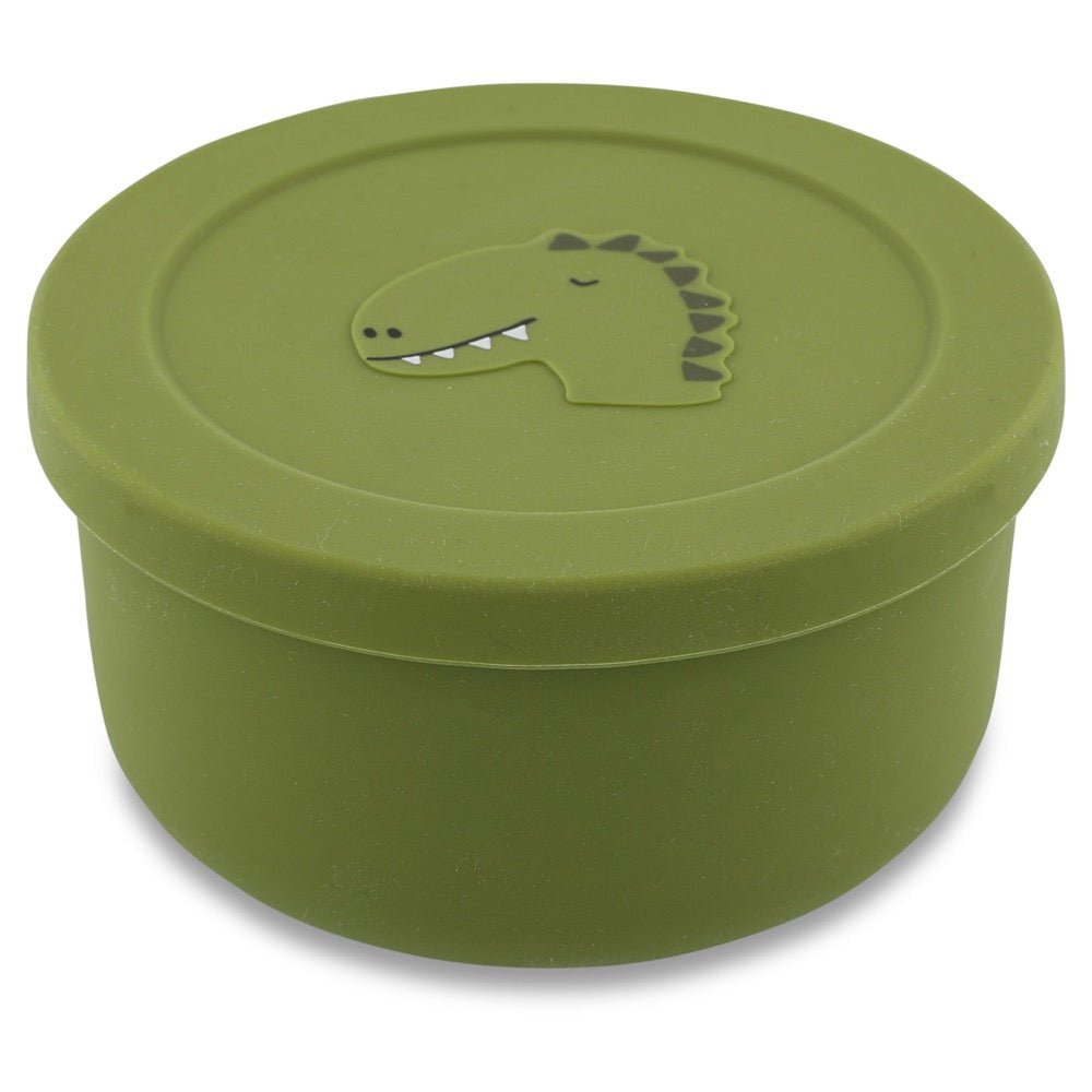 Trixie: Silicone Snack Pot with Lid - Mr. Dino - Acorn & Pip_Trixie