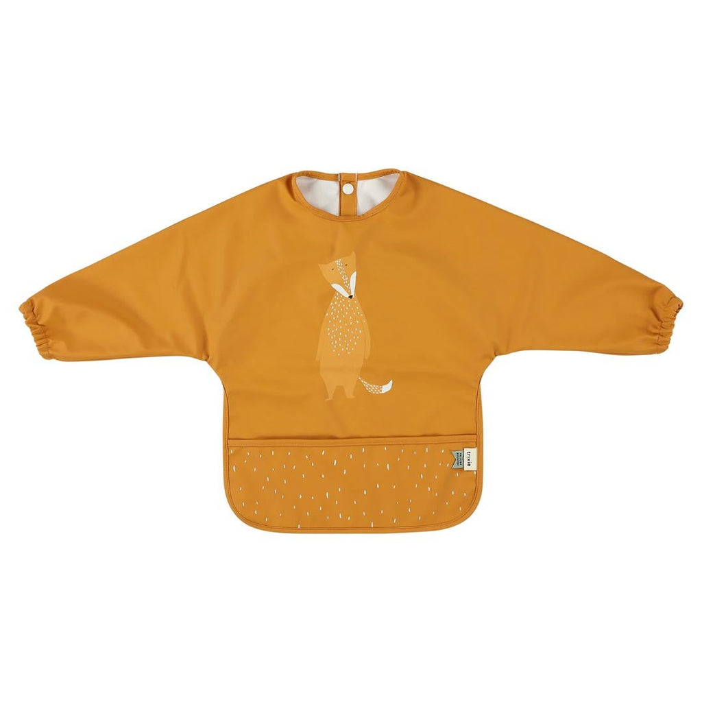 Trixie: Waterproof Long Sleeve Bib - Mr. Fox - Acorn & Pip_Trixie