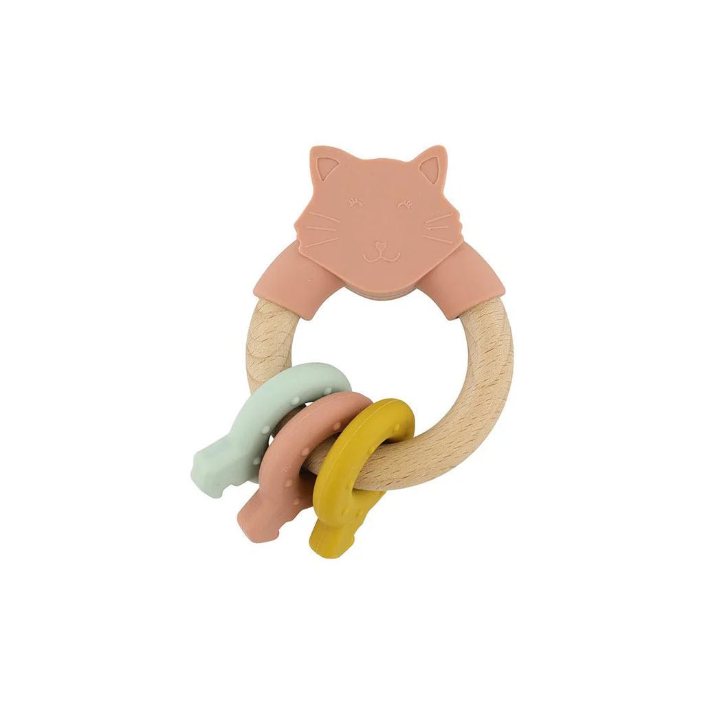 Trixie: Wooden silicone activity ring - Mrs. Cat - Acorn & Pip_Trixie