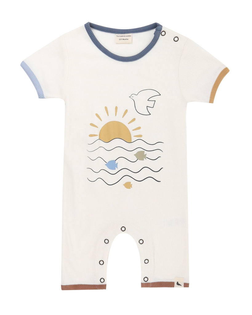 Turtledove London: Retro Rib Romper - Acorn & Pip_Turtledove London