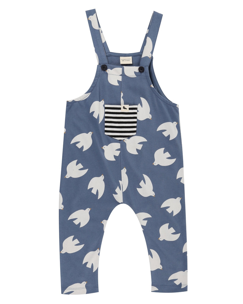 Turtledove London: Seagull Easy Fit Dungaree - Acorn & Pip_Turtledove London