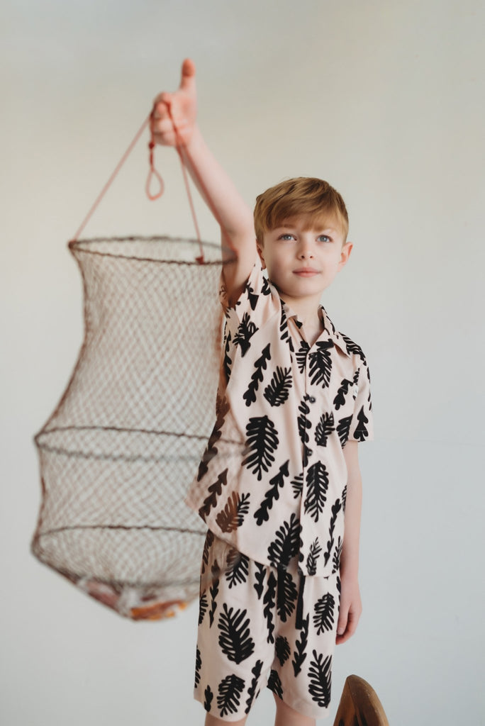 Turtledove London: Seaweed Cropped Trousers - Acorn & Pip_Turtledove London