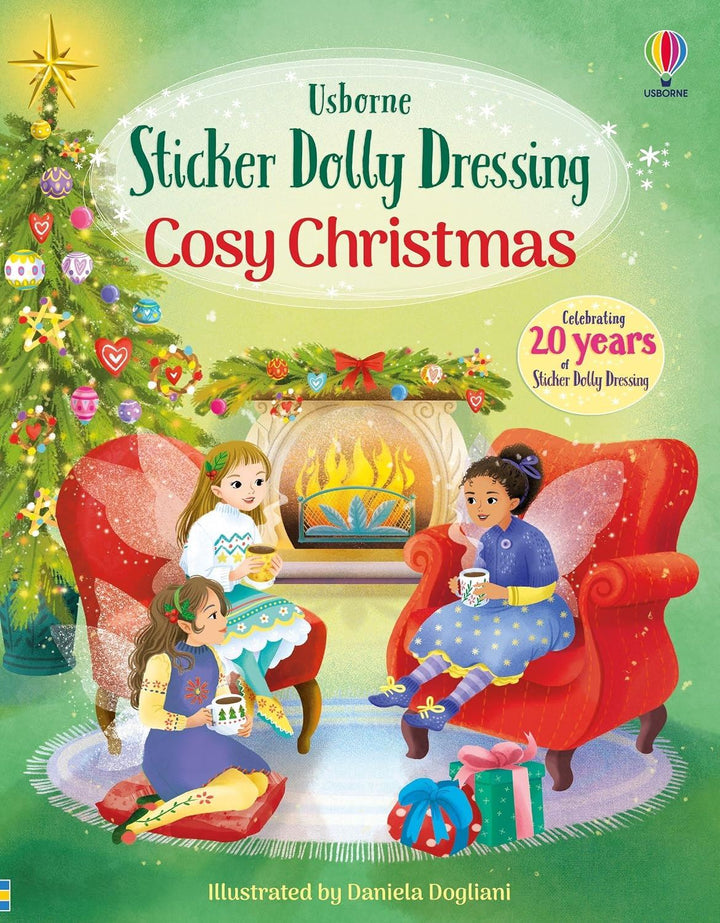 Usborne Sticker Dolly Dressing Cosy Christmas book cover