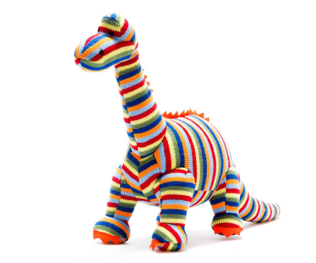 Best Years: Knitted Stripey Midi Diplodocus - Acorn & Pip_Best Years