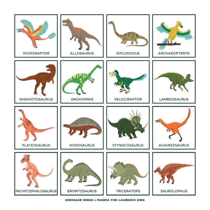 Dinosaur Bingo - Acorn & Pip_Bookspeed