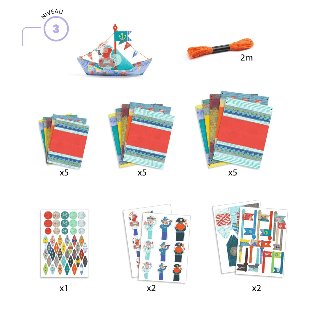 Djeco: Origami - Floating Boats - Acorn & Pip_Djeco