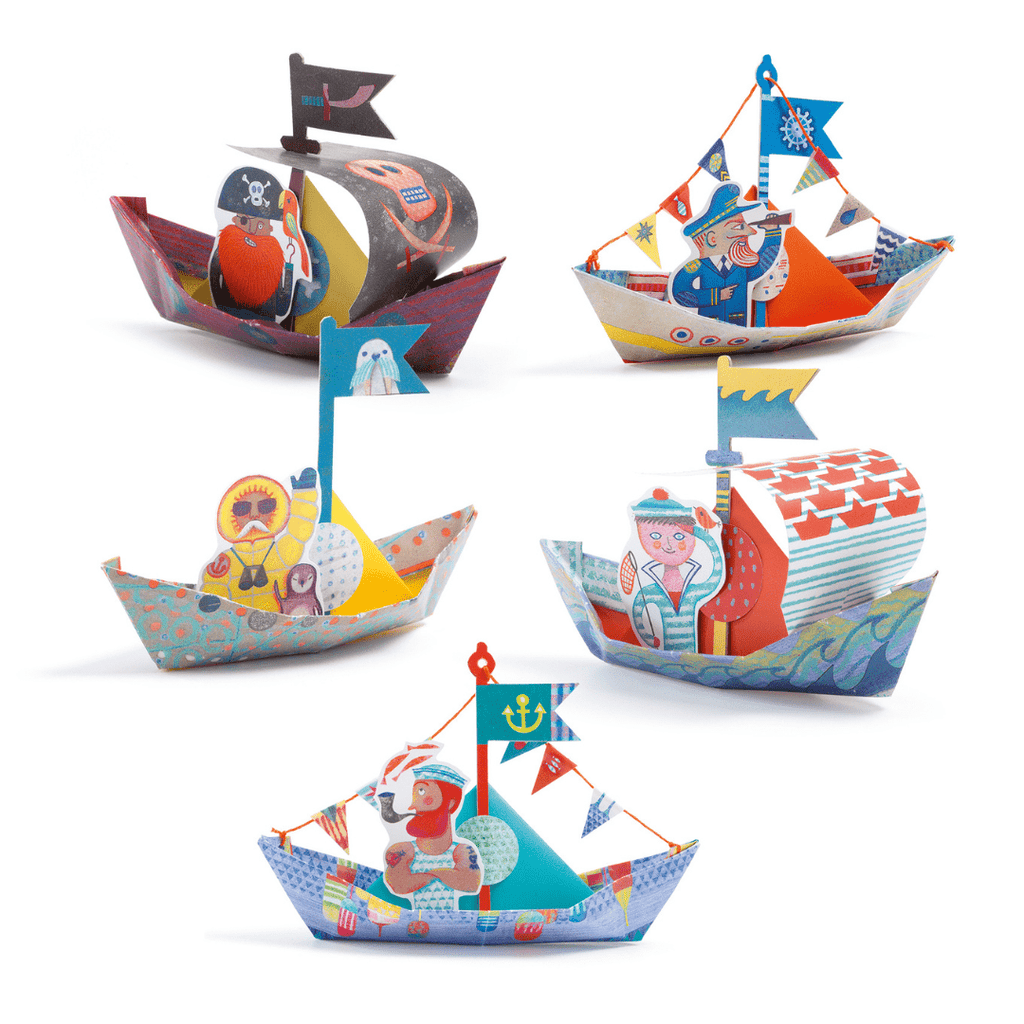 Djeco: Origami - Floating Boats - Acorn & Pip_Djeco