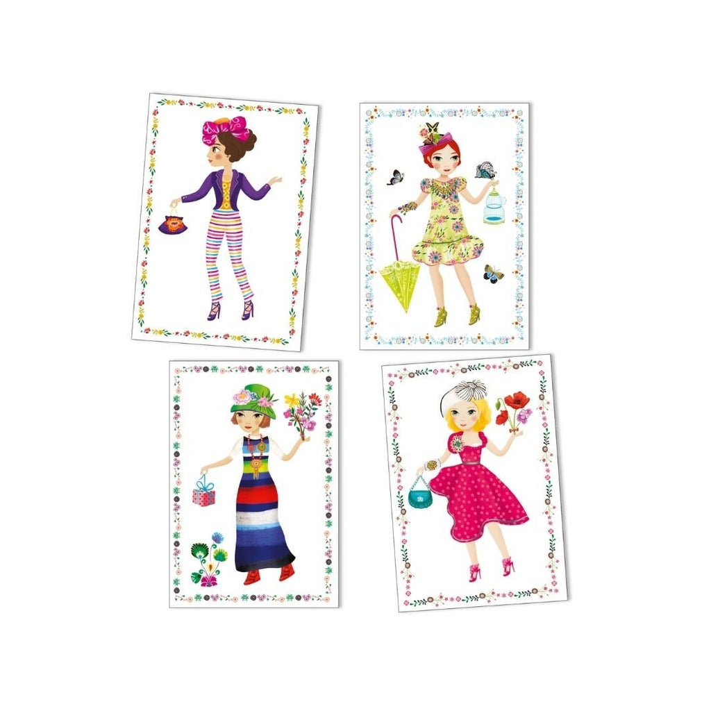 Djeco: Stickers & Paper Dolls - Massive Fashion - Acorn & Pip_Djeco