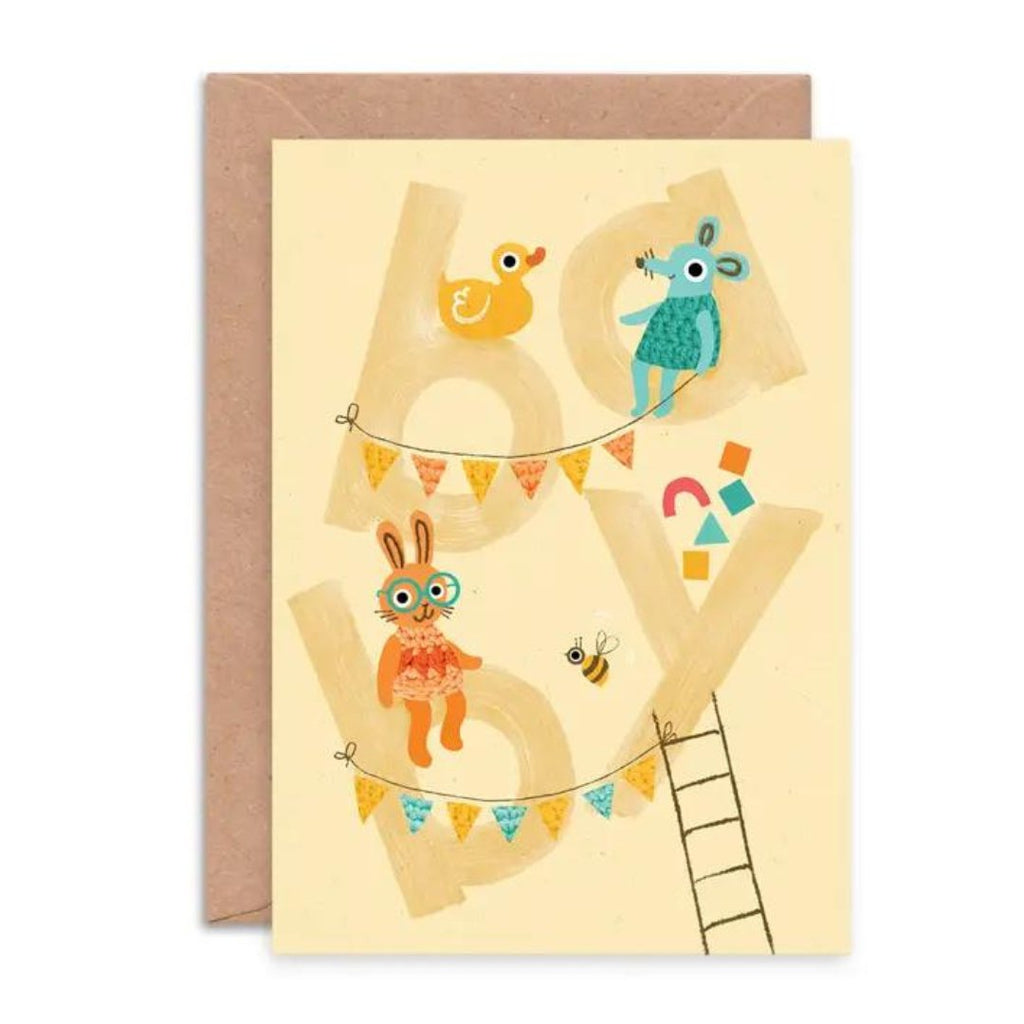 Emily Nash Illustration: New Baby Toys Card - Acorn & Pip_Emily Nash Illustration