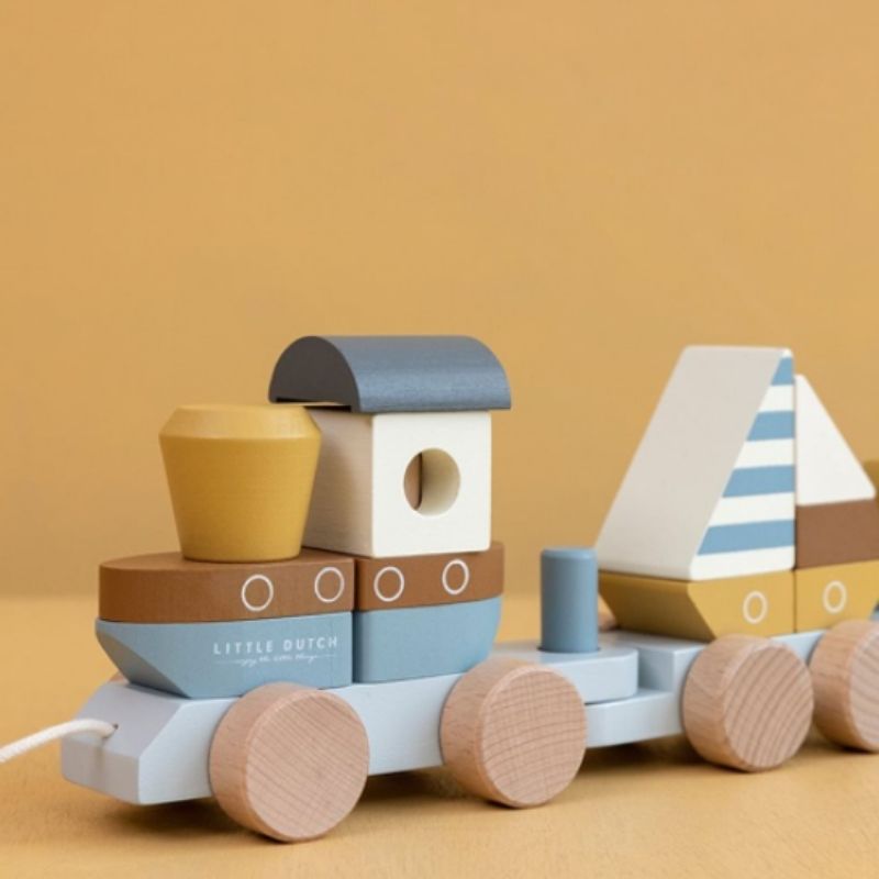 Little Dutch: Blocks Train - Sailors Bay - Acorn & Pip_Little Dutch