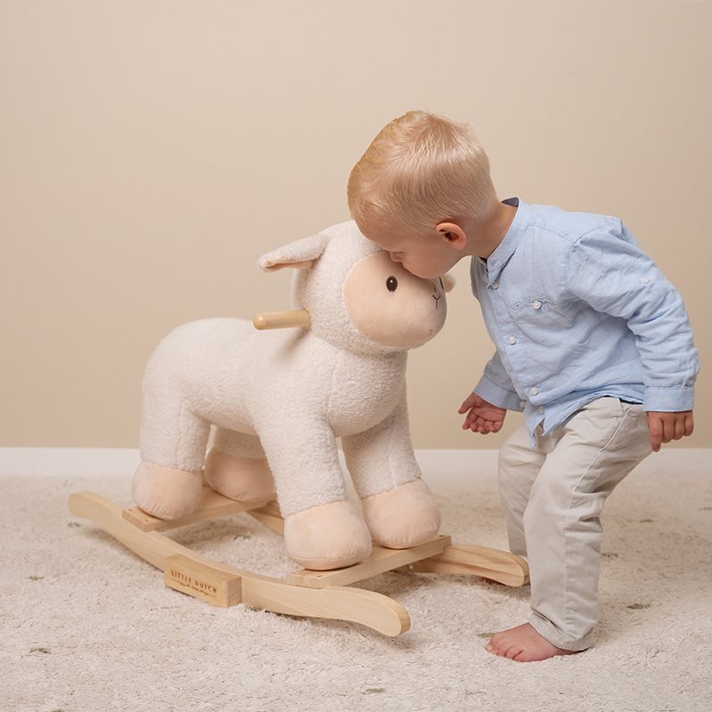 Little Dutch: Kids Wooden Rocking Sheep - Little Farm - Acorn & Pip_Little Dutch