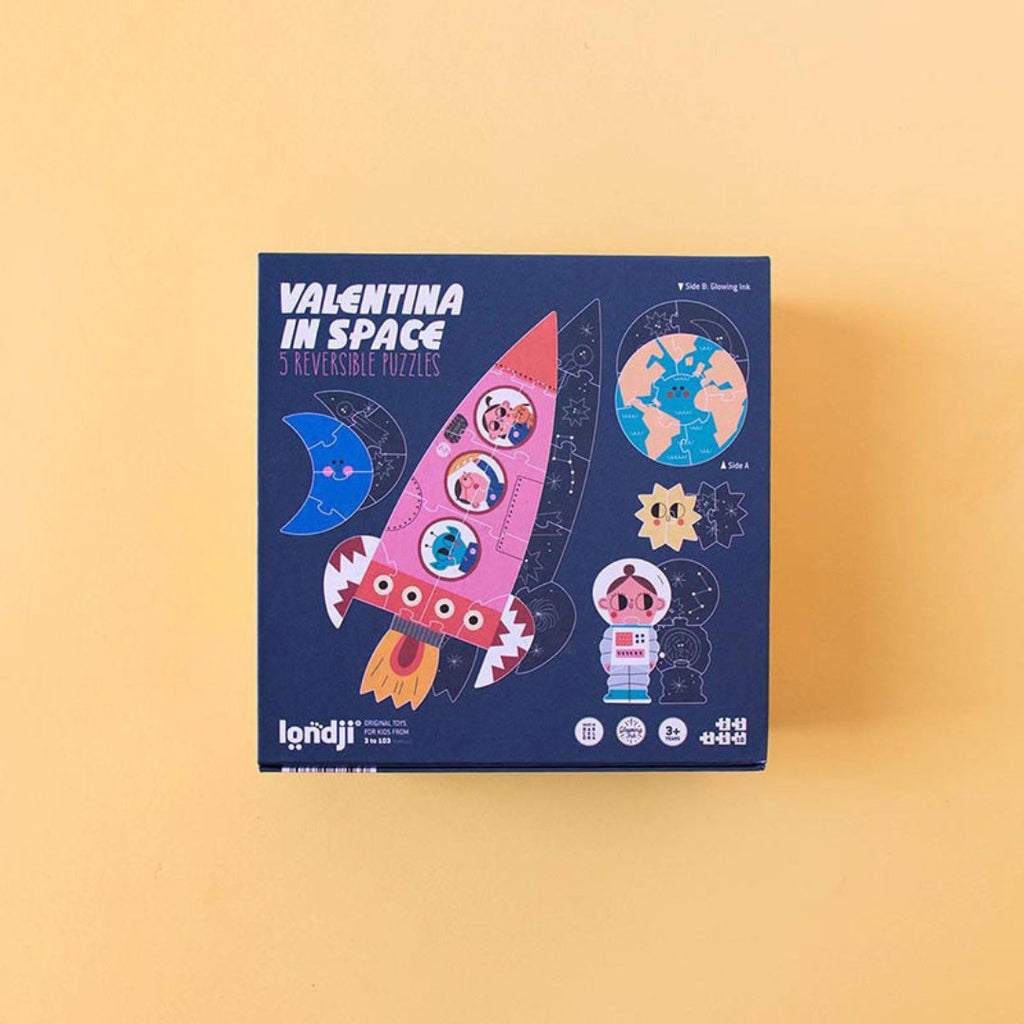 Londji: 5 Reversible Puzzles - Valentina In Space - Acorn & Pip_Londji