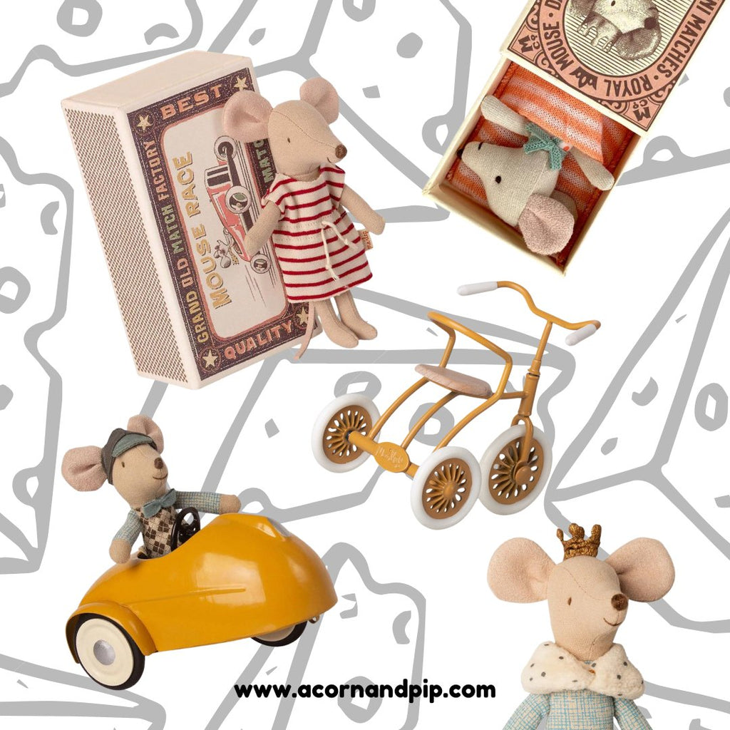 Maileg: Monthly Subscription - The Mini Mouse Package - Acorn & Pip_Maileg
