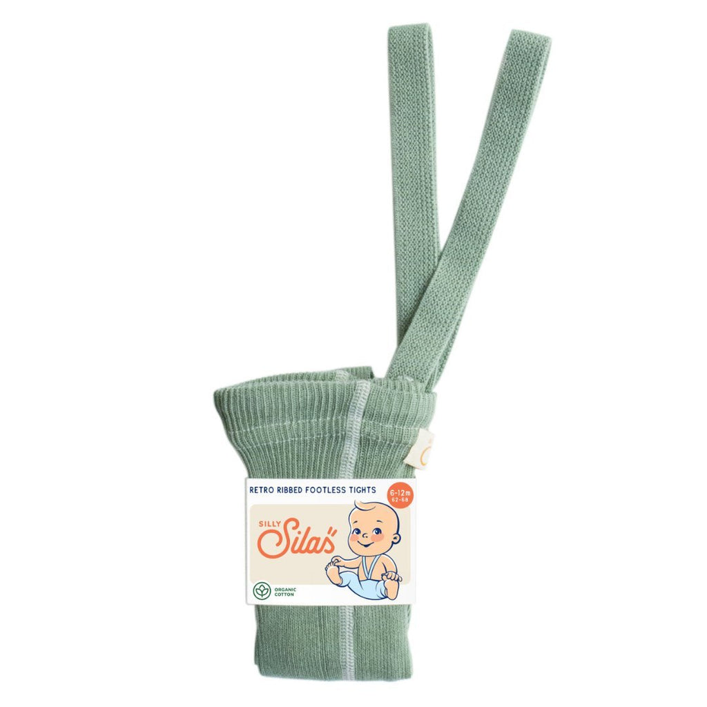 Silly Silas: Footless Tights - Matcha Oat Latte - Acorn & Pip_Silly Silas