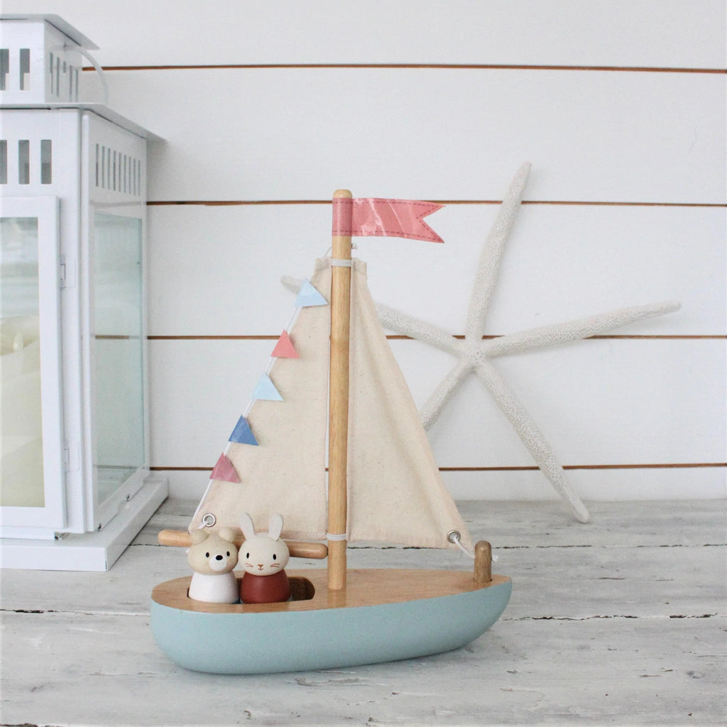 Tender Leaf Toys: Sailaway Boat - Acorn & Pip_Tender Leaf Toys